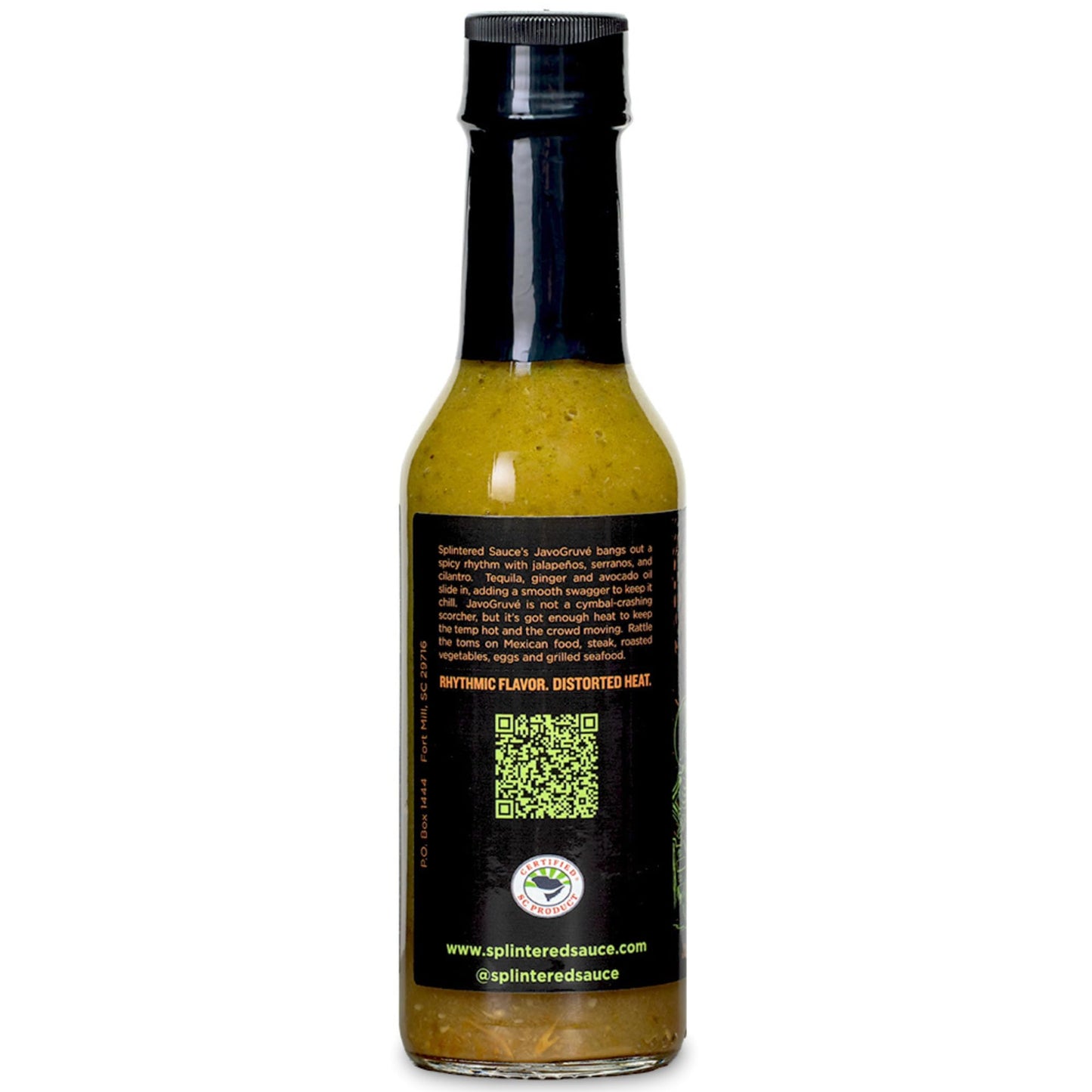 JavoGruvé Hot Sauce | Jalapeño | Tequila | Small Batch, 5 FlOz Bottle