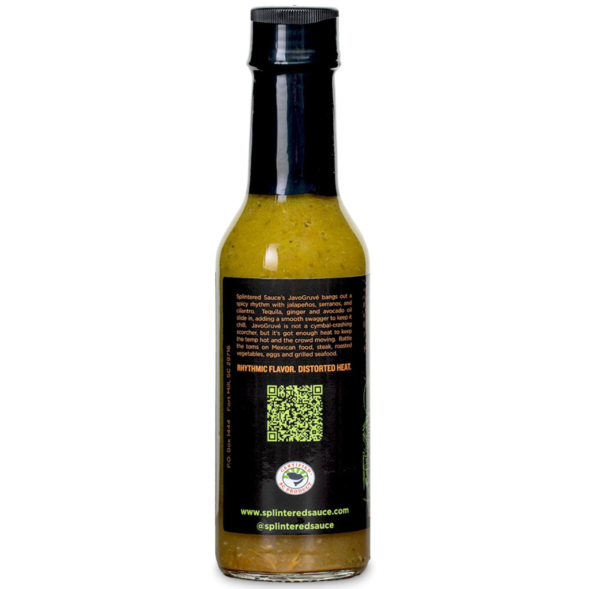 JavoGruvé Hot Sauce | Jalapeño | Tequila | Small Batch, 5 FlOz Bottle