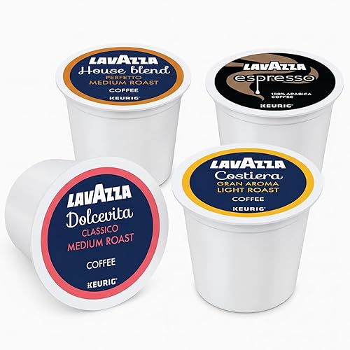 Lavazza K-Cup Coffee Pods Variety Bundle for Keurig Brewers - Light & Medium Roast, Single-Serve K-Cup Coffee Pods, 40 Count Assorted Flavors (10
