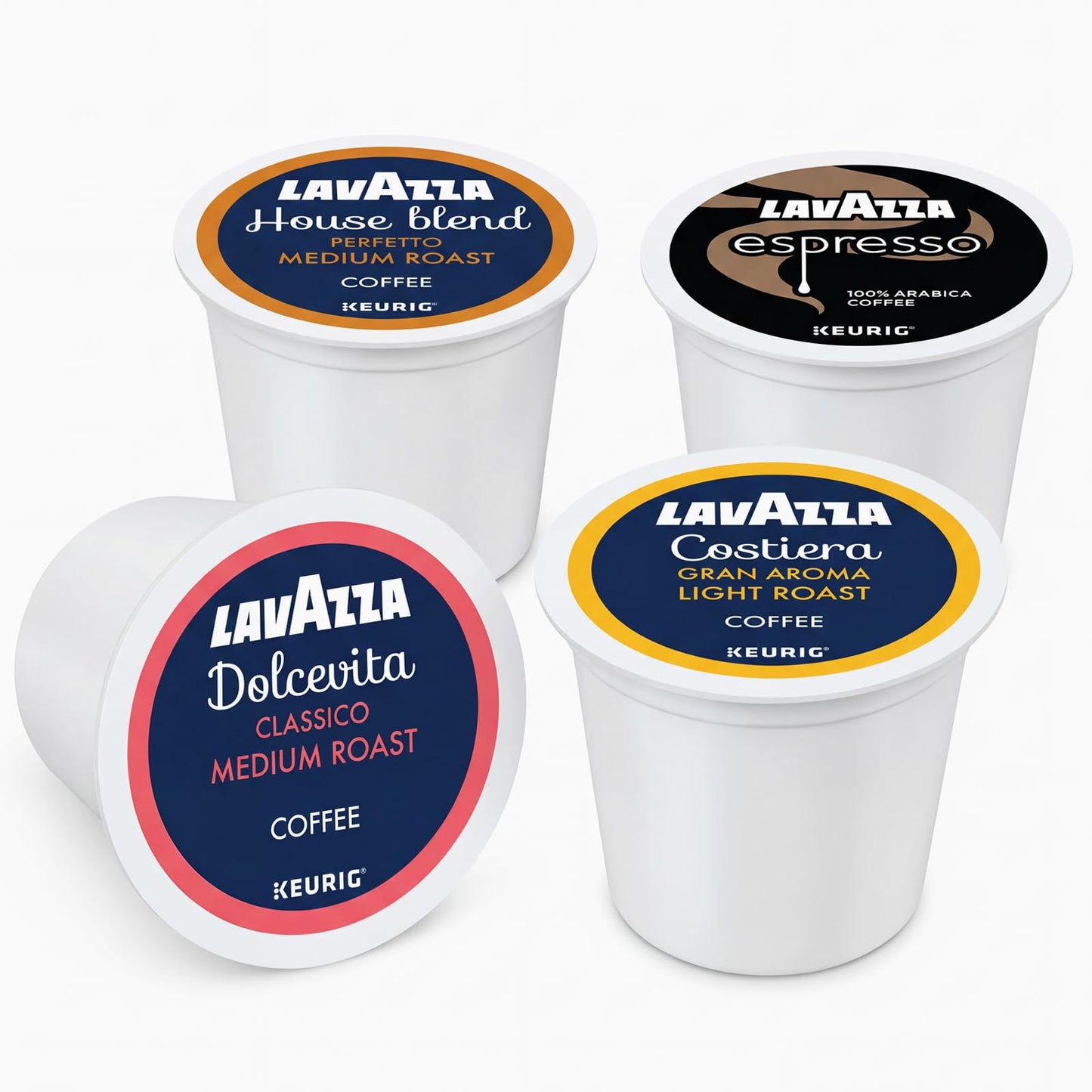 Lavazza K-Cup Coffee Pods Variety Bundle for Keurig Brewers - Light & Medium Roast, Single-Serve K-Cup Coffee Pods, 40 Count Assorted Flavors (10