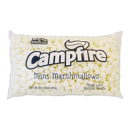 Campfire Mini Natural Vanilla Marshmallow, 1 Pound -- 12 per case.