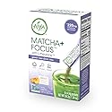 Aiya Matcha+ Focus™ - Peach Flavored Matcha Drink Mix with L-Theanine - 220mg L-Theanine - Natural Focus Booster - Premium Japanese Matcha Green Tea