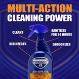 MICROBAN Multi-Purpose Cleaner, 32 oz., 2 Pack, Citrus, Penetrates Soap Scum, Greasy Soils and Reduces Odors, Keeps Killing 99.9% of Bacteria