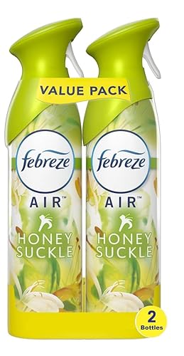 Febreze Air Freshener Odor Fighting Spray, Honey Suckle, Limited Edition, 8.8 oz. (Pack of 2 Pack)