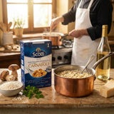Riso Scotti, Carnaroli Risotto Rice, 2.2 lbs (1 kg), product of Italy, chef selected, gluten free, non-gmo, vacuumed packed