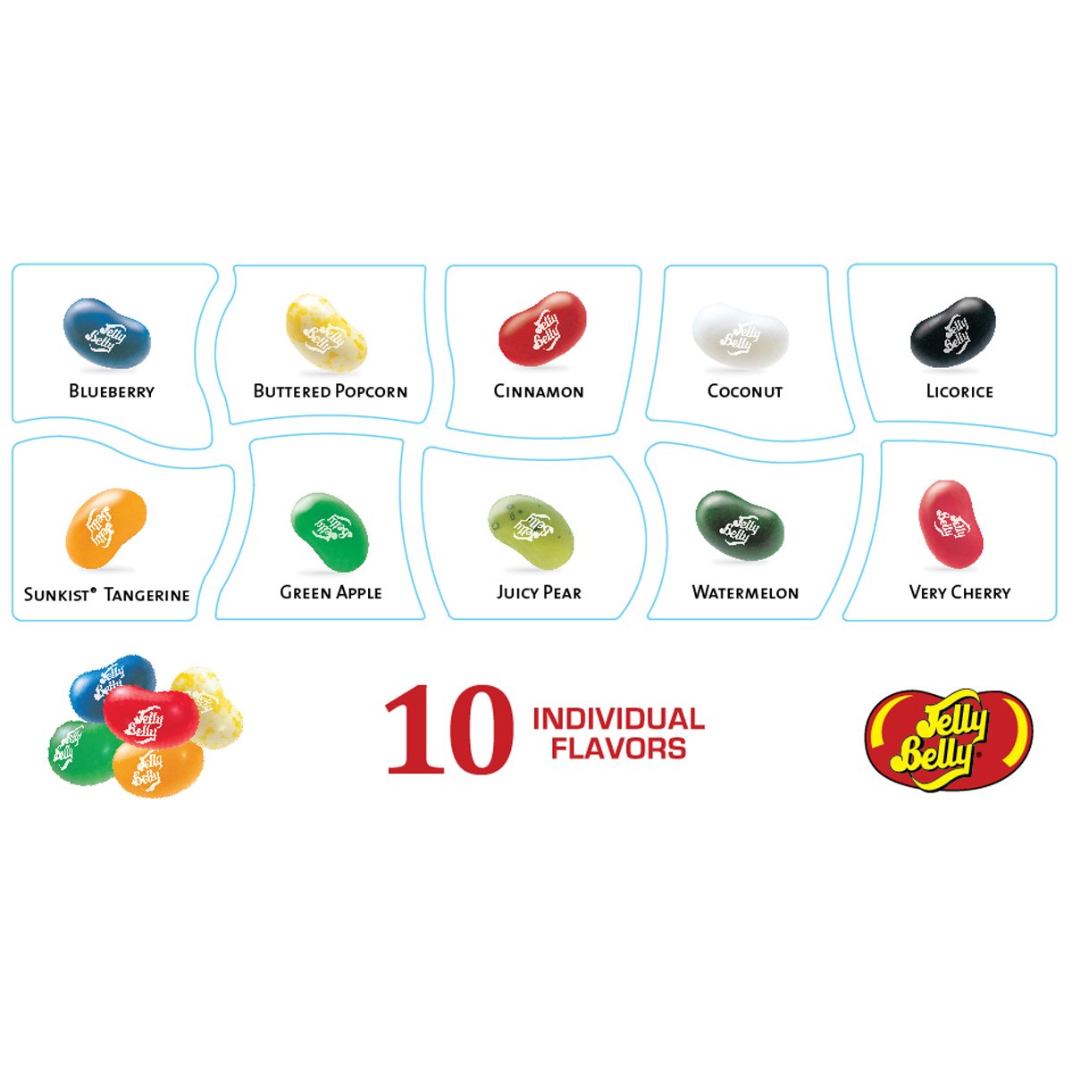 Jelly Belly Jelly Beans Beananza Gift Box, 10 Flavors, 4.25-oz