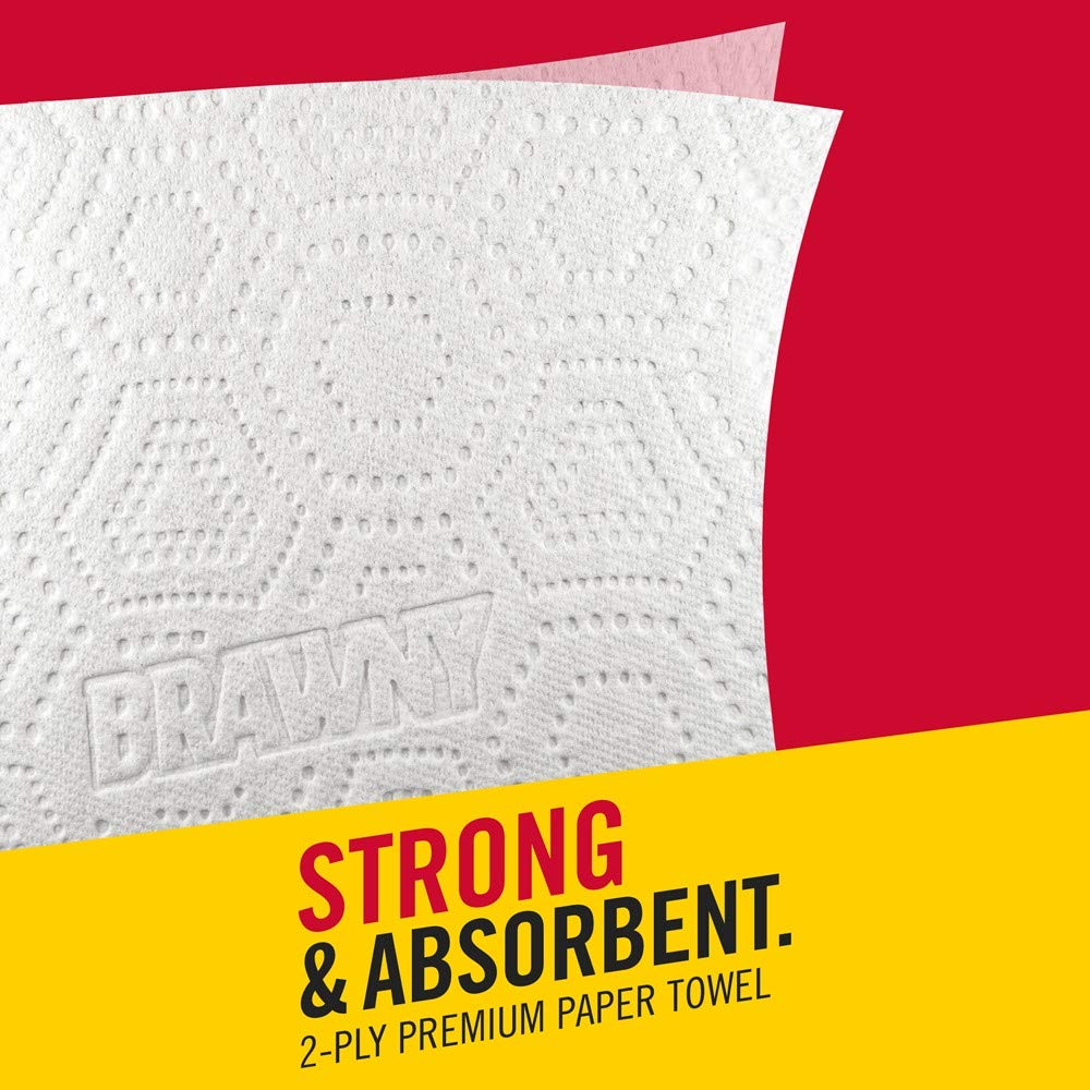 Brawny Paper Towels, 6 Large Rolls, Full Sheet, 6 = 8 Regular Rolls
