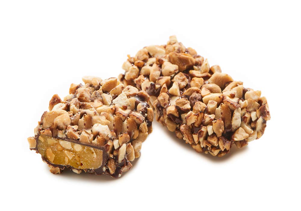 Dark Chocolate Mini Viennese Crunch - 1 Pound Vegan Friendly, Dairy Free Gourmet Chocolate Topped with Nuts for a Delicious Crunchy Taste - Perfect