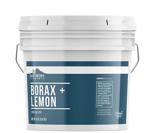 Earthborn Elements Borax with Lemon Oil, 1 Gallon Bucket, Laundry Booster, Refreshing Scent, Bulk Size