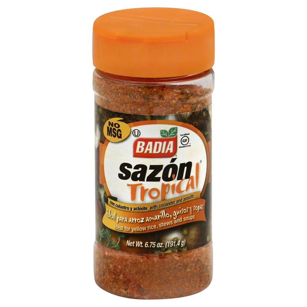 Badia Sazon Tropical with Annato & Corlander, 6.75-Ounce (Pack of 6)