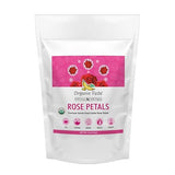 Organic Veda Dried Rose Petals, 4 oz - 100% Organic Real Edible Rose Petals - Food Grade USDA Rose Petal for Making Rose Water, Baking, Herbal Tea