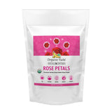 Organic Veda Dried Rose Petals, 4 oz - 100% Organic Real Edible Rose Petals - Food Grade USDA Rose Petal for Making Rose Water, Baking, Herbal Tea