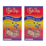 Uffda Chips -2 pack - Made From Real Lefse - 6 oz. By Norsland Lefse (Cinnamon Sugar)