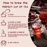 ZenVitality Premium Hibiscus Tea Organic 100 tea bags/7.05 Oz 100% Pure Dried Hibiscus Flower Supports Your Cardiovascular System/Liver health/Blood
