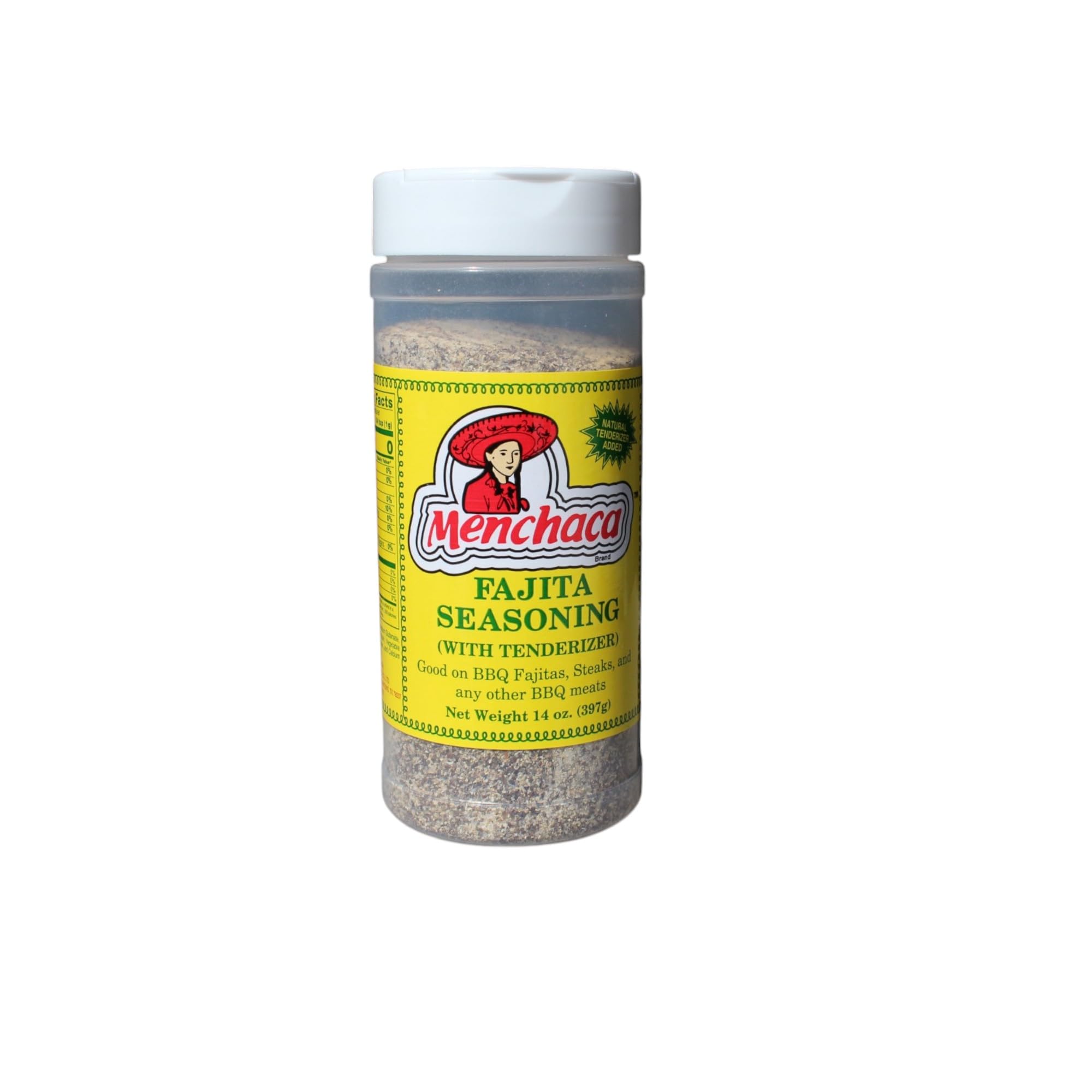 Menchaca Fajita Spice Mix - 14 oz Jar - Bold Tex-Mex Seasoning for Steak, Chicken, BBQ & Grilled Vegetables - Perfect for Tacos, Fajitas & More