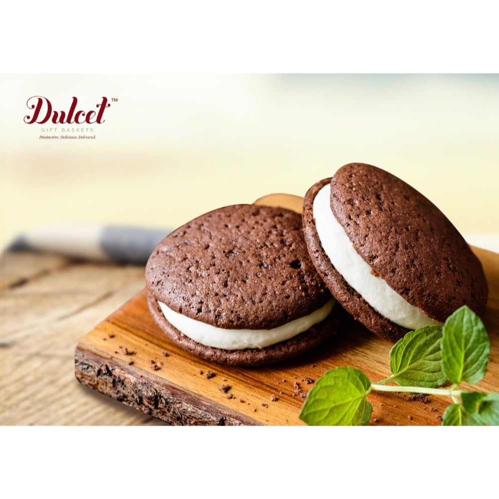 Dulcet Gift Basket - Gift for Anniversaries, Co-Workers, Bosses, Social Workers, and More - Gourmet Baked Goods of Whoopie Pies, Brownies, Blondies