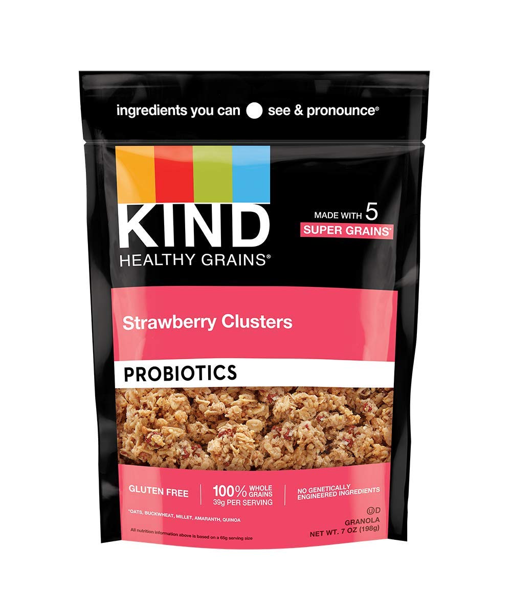 KIND Healthy Grains Clusters, Strawberry, Gluten Free, 7 Ounce Bag