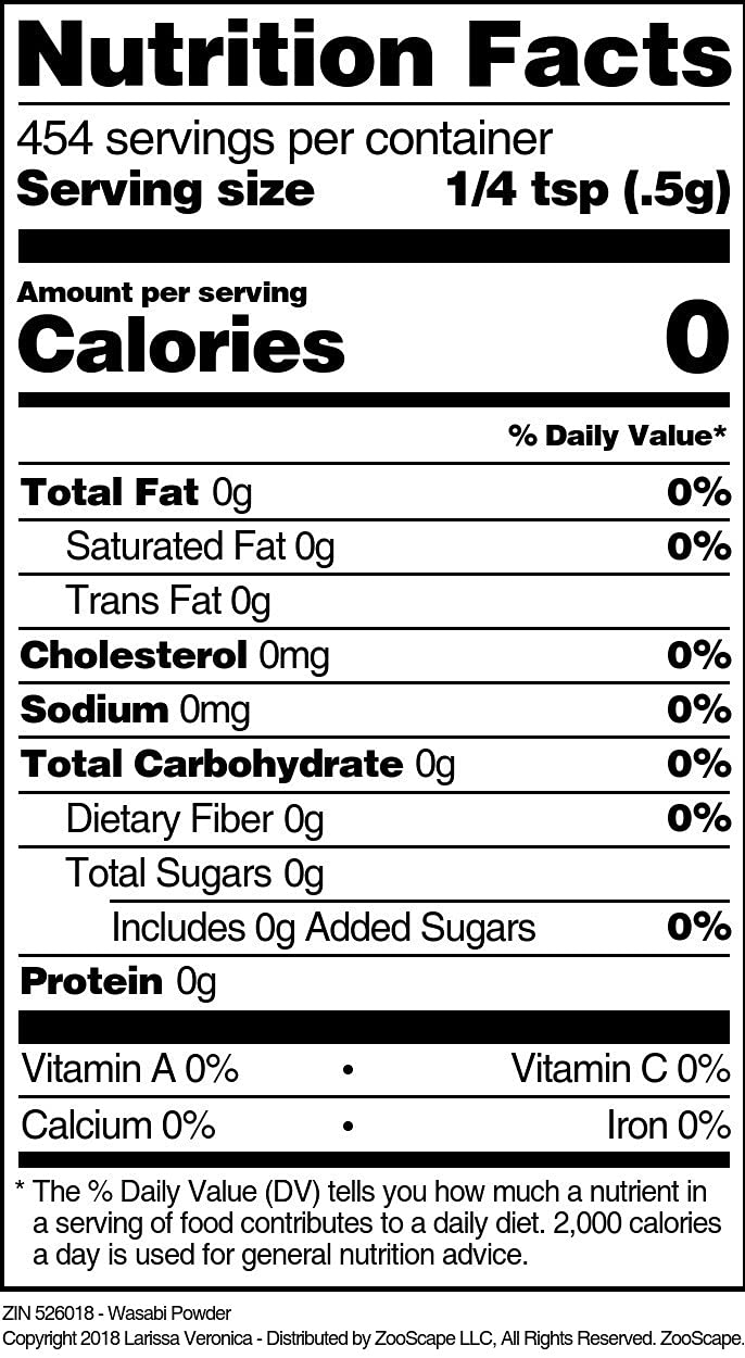 Wasabi Powder (8 oz, ZIN: 526018) - 3 Pack