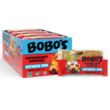 Bobo's Cranberry Orange Oat Bars, Simple Ingredients, Whole Grain Oats, Plant Based, Gluten Free Breakfast Bars, Non-GMO, Healthy Snacks for Adults