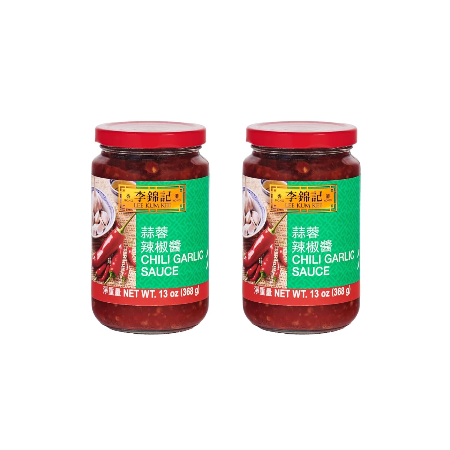 Lee Kum Kee Chili Garlic Sauce (13 oz - 2 Pack), Spicy, Garlicky & Savory Hot Sauce | Perfect for Marinades, Dipping, Stir-Frying, Grilling, Meat