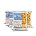 DeLallo Rigatoni Pasta, 1 Pound Bag, 4 Pack, Made in Italy, Cooks in 13 Minutes, Made with Durum Wheat Semolina Flour, Al Dente Texture, Non-GMO