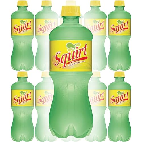 Squirt 20 oz Soda Bottles (Pack of 10, Total of 200 FL OZ)
