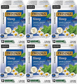 Twinings Sleep Nightly Calm Herbal Tea Single Serve K-Cup Pods for Keurig Brewers, 12 Count Box (Pack of 6)