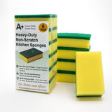 A Plus Kitchen Cleaning Sponge, Heavy Duty Non-Scratch Sponge for Non-Stick & Delicate Surfaces (When Used Gently), High Density, Dual-Side