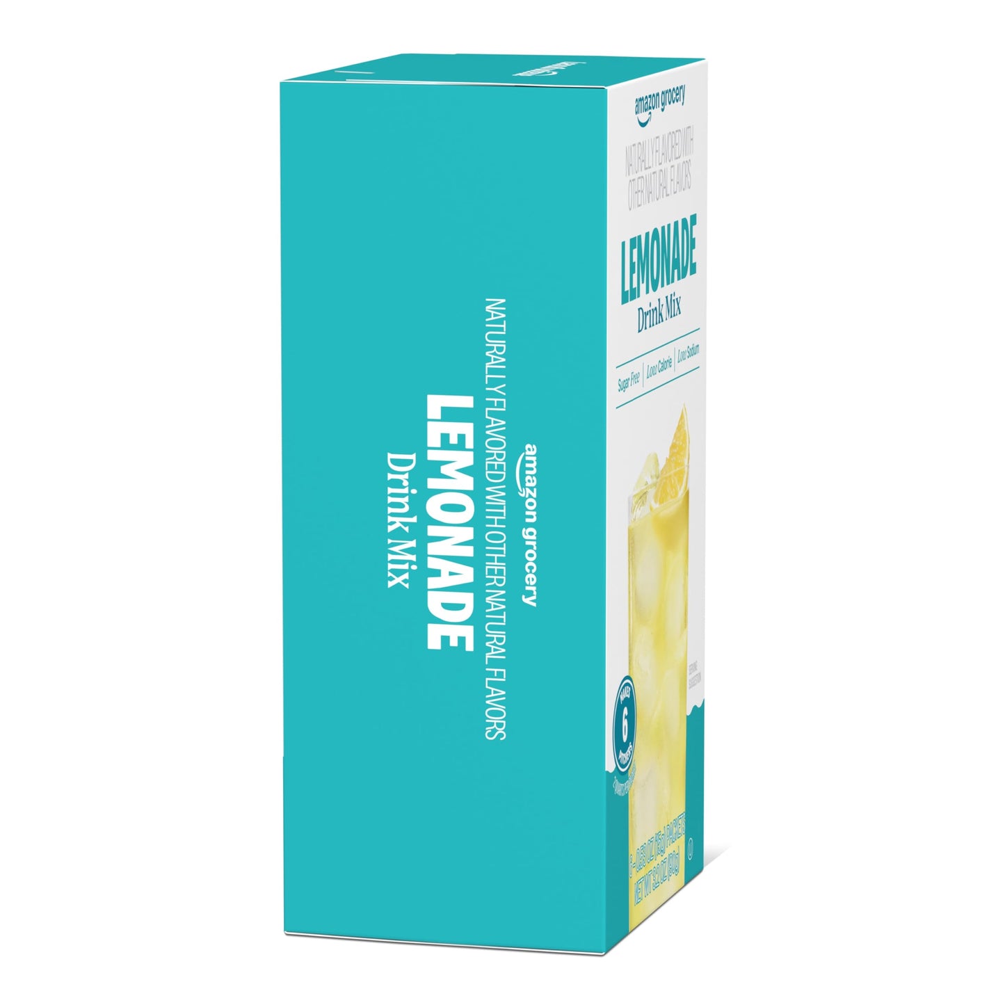 Amazon Grocery, Lemonade Drink Mix Singles, 3.2 Oz