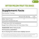 Lavendium, Premium 60 Bitter Melon Tea Bags, 100% Natural & Pure Bitter Melon Fruit, No Additives or Preservatives, Non-GMO, Caffeine-Free