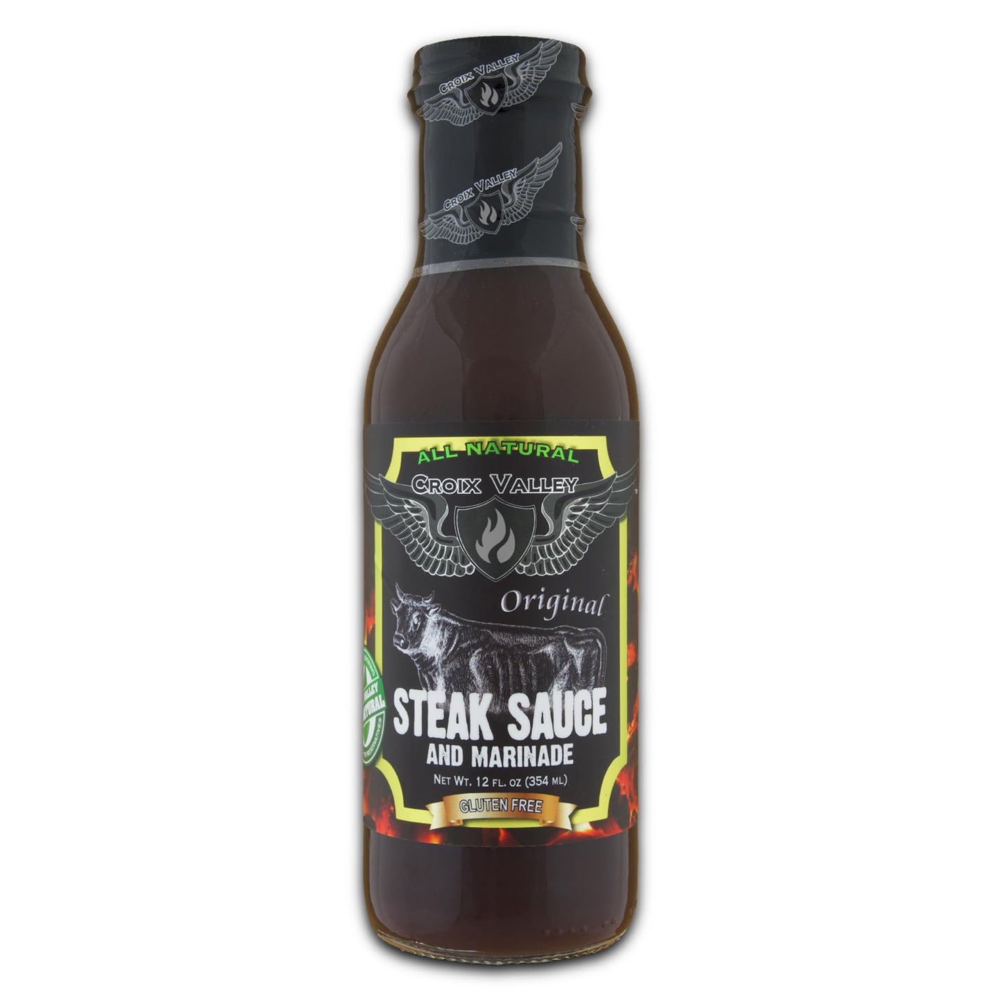 Croix Valley Original Steak Sauce & Marinade - 3 Pack (12 oz Glass Bottles) - Sweet & Savory with Signature Spice - Gluten-Free, No MSG, No High
