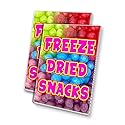 Freeze Dried Snacks (24" X 36") 4mm Corrugated Plastic Panel, Graphics Applied to 1 Side (Pk of 2) | Fair Food, Desserts, Sweets, Treats