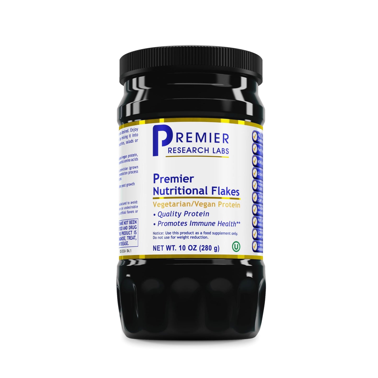 Premier Research Labs Nutritional Flakes - Fortified Nutritional Yeast Flakes for Baking, Immune Support & Nutrition with Protein & Vitamin B12