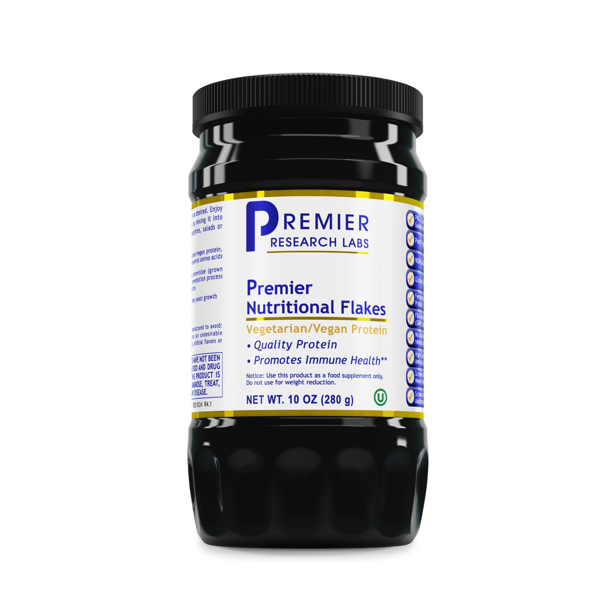 Premier Research Labs Nutritional Flakes - Fortified Nutritional Yeast Flakes for Baking, Immune Support & Nutrition with Protein & Vitamin B12