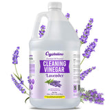 Crystalino Lavender Essential Oil Cleaning Vinegar for Home (1 Gallon) 6% Non-Toxic Distilled White, Vinegar for Cleaning Purpose, Vinagre Blanco
