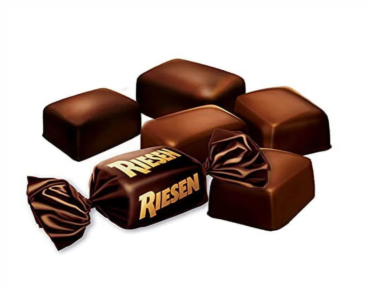 Chocolate Covered Caramels Riesen, Delicious Classic Treats that Everyone Loves, Stock Up and Enjoy Share with Others (2 Pound bag)