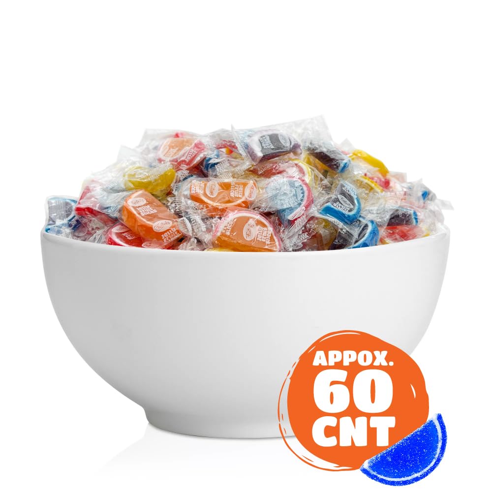Fruit Slices, Assorted Flavors Jelly Candy, Individually Wrapped, Bulk Pack 2 Pounds - Christmas Candy