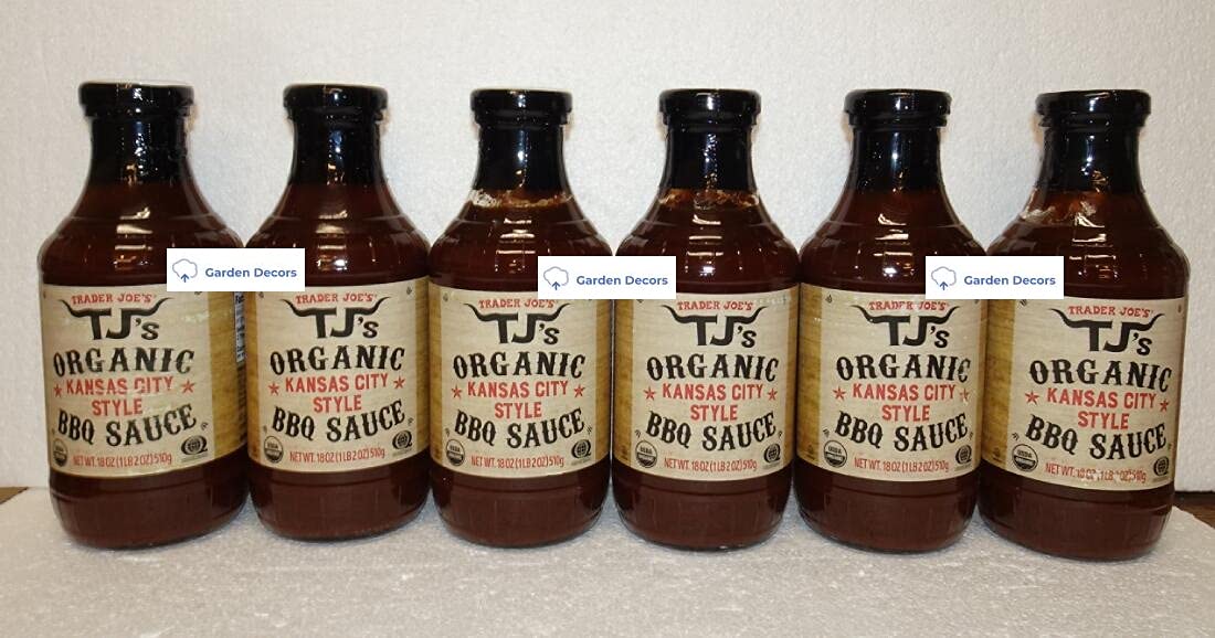 Trader Joe’s TJ’s Organic Kansas City Style BBQ Sauce 18oz 510g (Six Bottles)