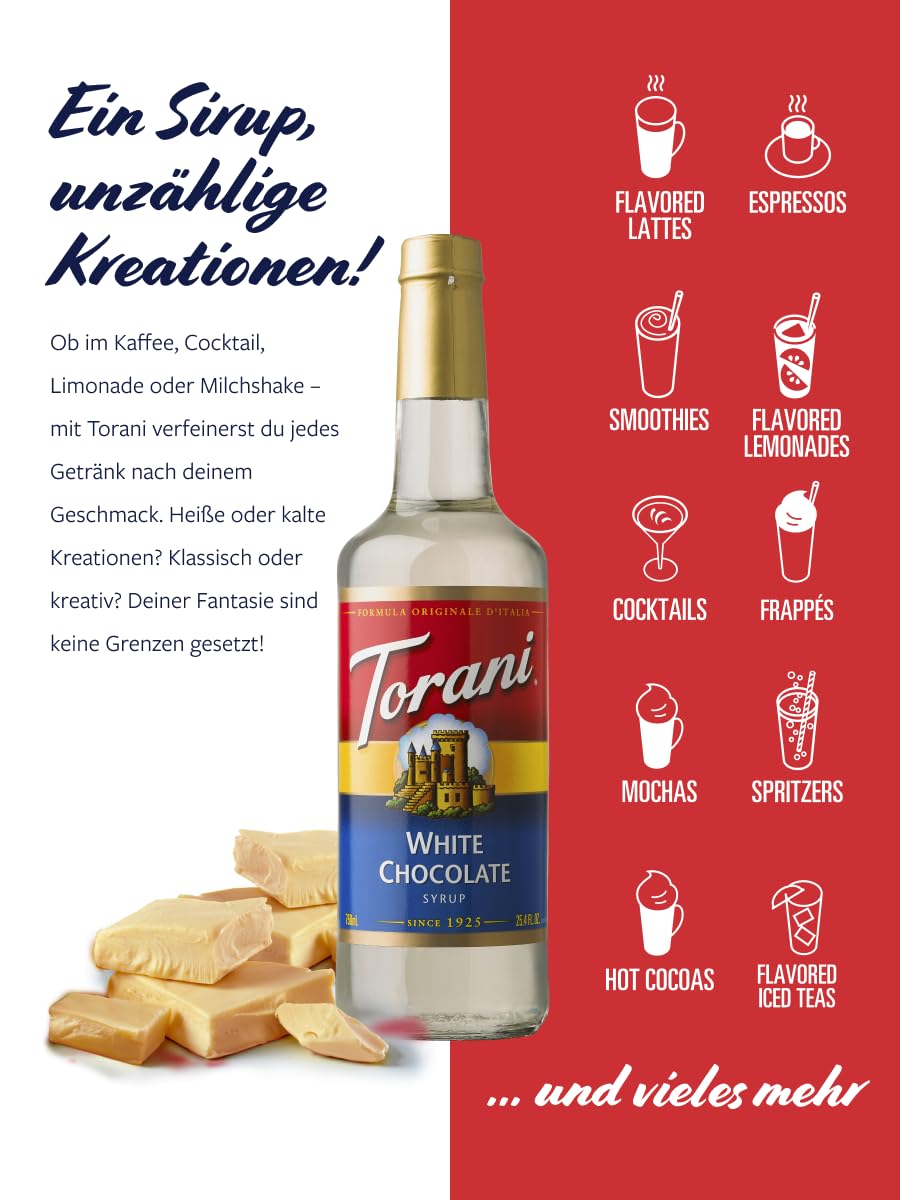 Torani White Chocolate Syrup 750 ML