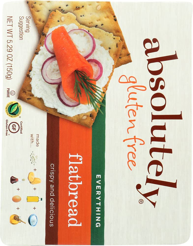 Absolutely Gluten Free Flatbread Everything -- 5.29 oz Pack of 2