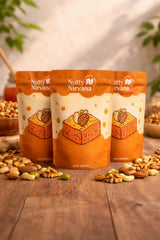 Nutty Nirvana Nut Dessert 220g - Premium Mixed Nut, Sweet Gift Box, Handmade Gourmet Sweets with Pistachio Almond Walnut, Snack, Artisan Fudge Treat