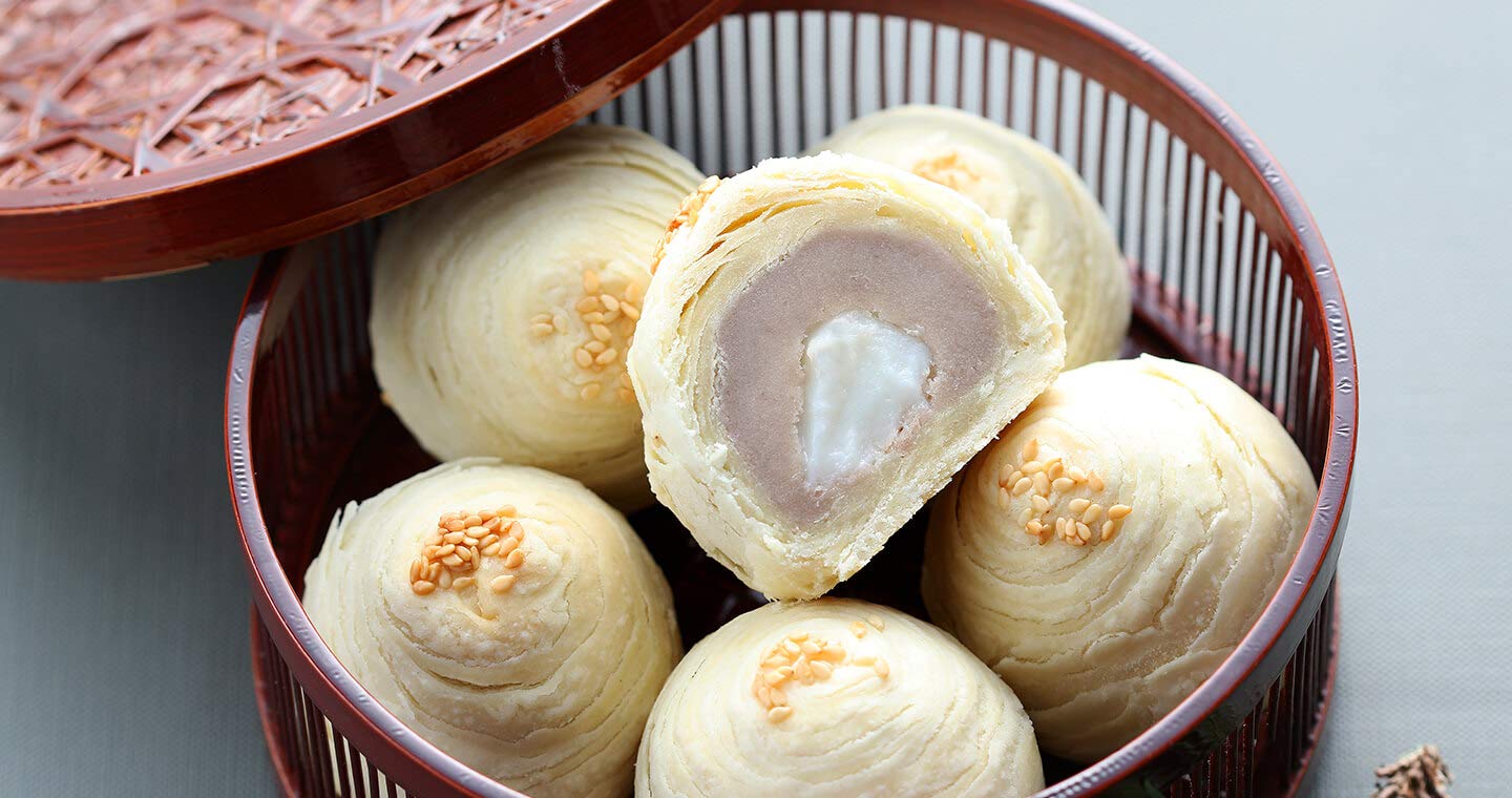 AH-TSUNG SHIH Taro Pastry -Mochi (9 pcs) - Best Taiwanese Gift - Fresh Stock-Taiwan food -iCarry