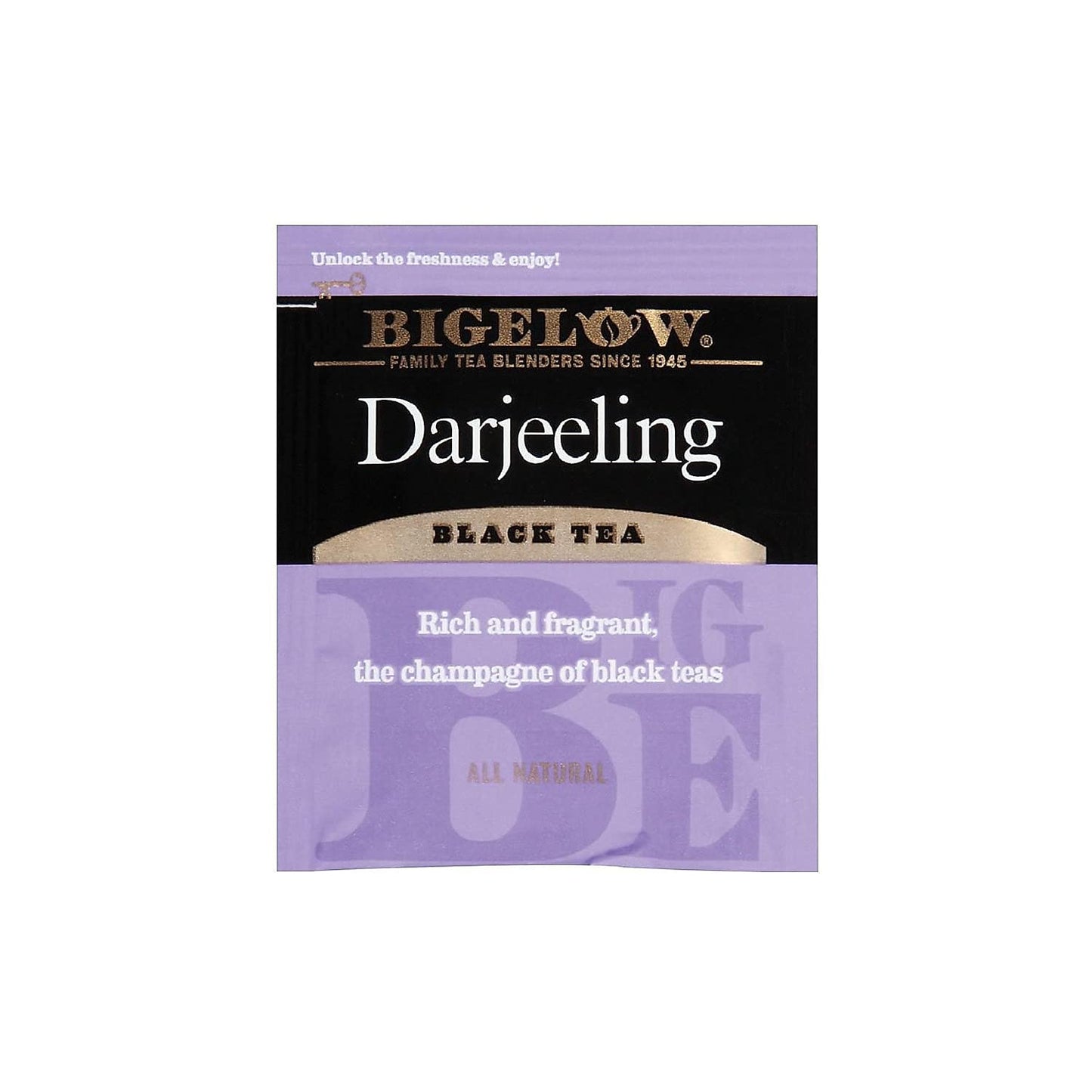 Bigelow Darjeeling Blend Tea 28-Count Box (Pack of 1) Full Caffeine Premium Black Tea Bold and Antioxidant-Rich Full Caffeine Black Tea in