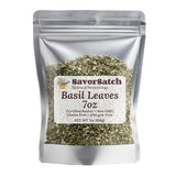 SavorSatch Dried Basil Leaves 7oz - Egyptian Premium Herb, Kosher Certified, Resealable Stand-Up Pouch, Aromatic Sweet Basil for Cooking, Sauces