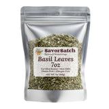 SavorSatch Dried Basil Leaves 7oz - Egyptian Premium Herb, Kosher Certified, Resealable Stand-Up Pouch, Aromatic Sweet Basil for Cooking, Sauces