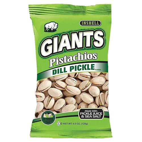 Giants Dill Pickle Pistachios, 4.5 Ounce -- 8 per case.