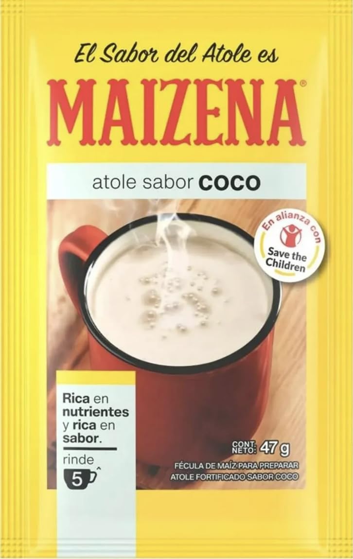 Maizena sabor coco 47g coconut flavor 6 pk
