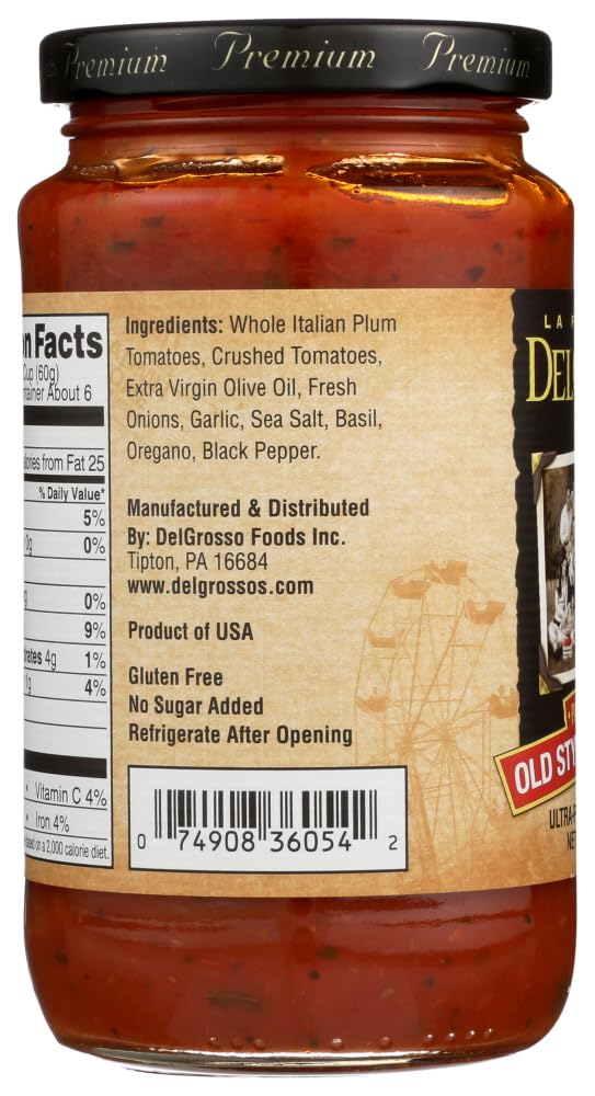 LA FAMIGLIA DELGROSSO Sauce Pizza Old Style, 13.5 fl oz (Pack of 6)
