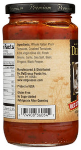 LA FAMIGLIA DELGROSSO Sauce Pizza Old Style, 13.5 fl oz (Pack of 6)