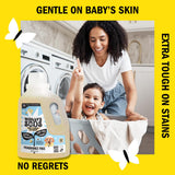 Molly's Suds Baby Liquid Laundry Detergent | Removes Formula, Poop & Spit-Up Stains | Extra Gentle for Infants, Babies, Toddlers (Fragrance Free, 100
